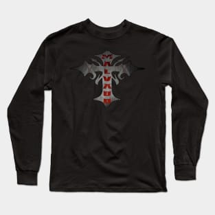 Malvado Cross Design Long Sleeve T-Shirt